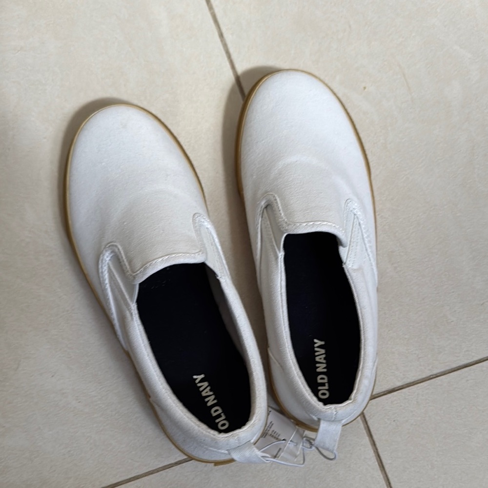 Old Navy White Slip-On Sneakers